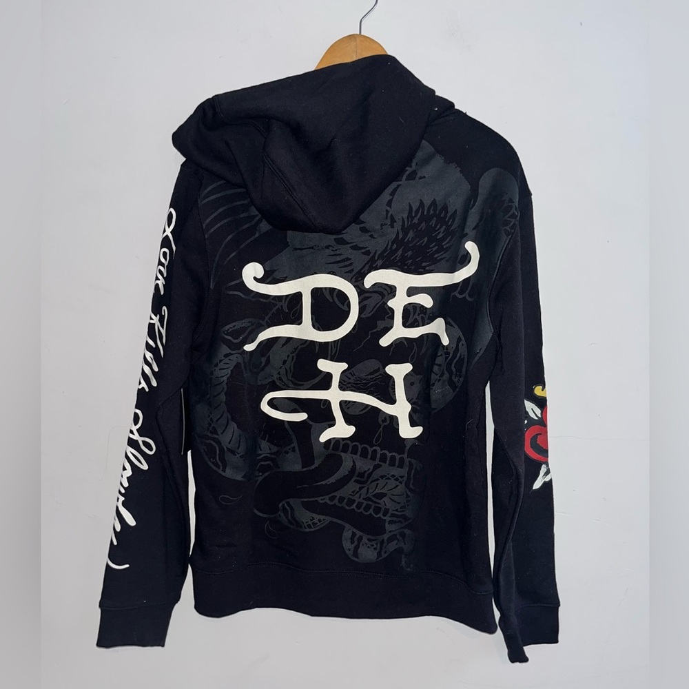 Ed Hardy Black Hoodie sz M NWT! - Picture 3 of 8